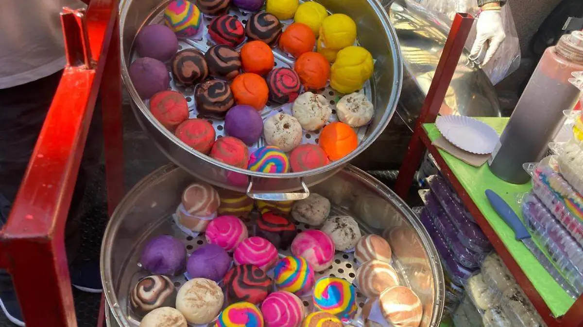 dumplings, sus colores llaman la atención 