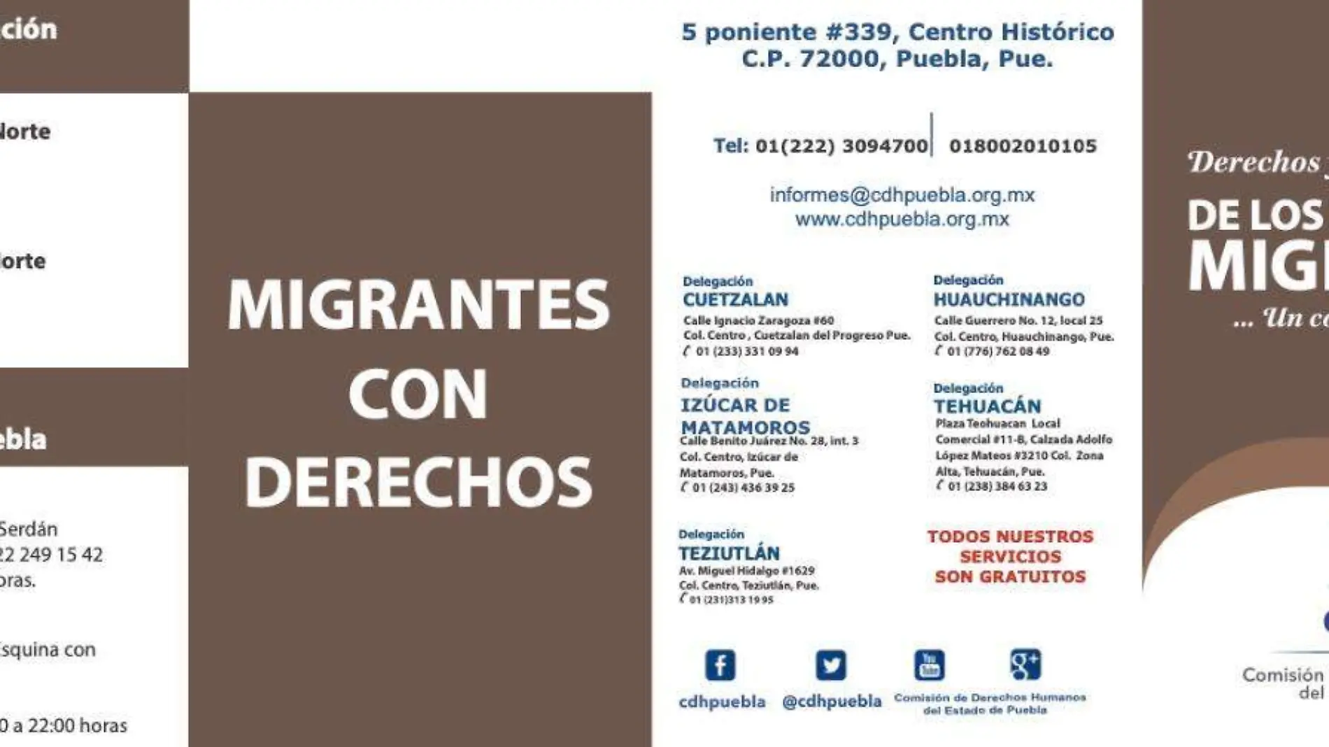 Alberges para migrantes en Puebla