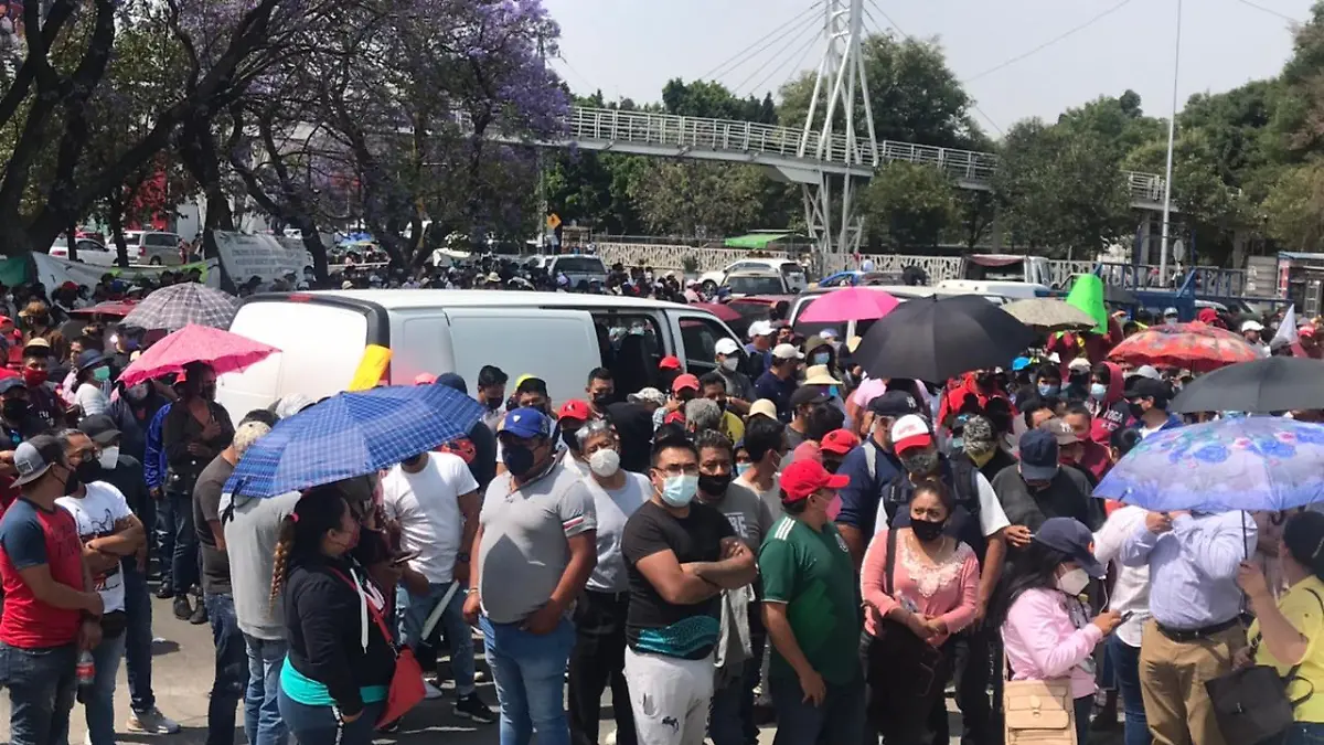 MANIFESTACION TIANGUISTAS TEXMELUCAN
