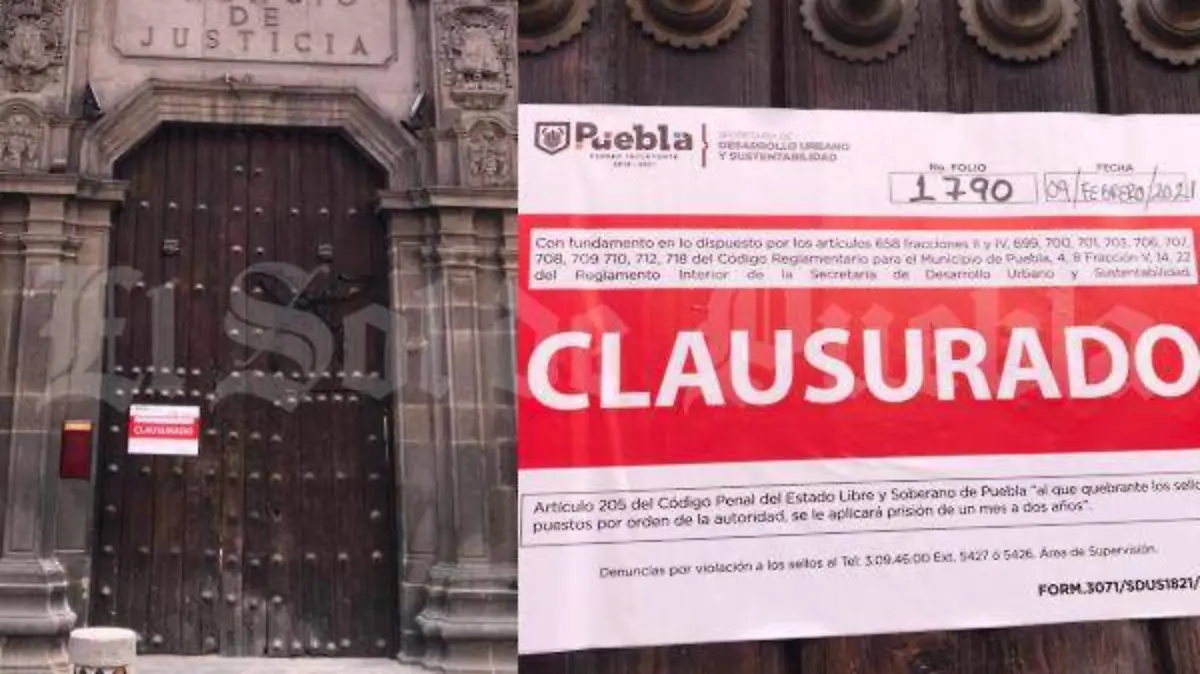 Clausura Palacio de Justicia