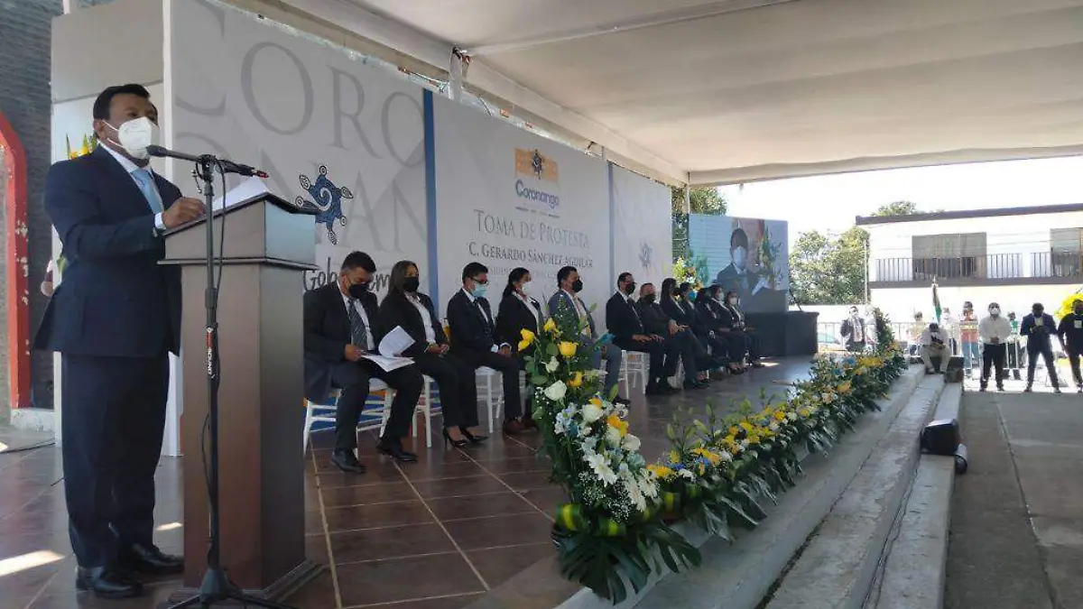 toma de protesta de gerardo sanchez en coronango