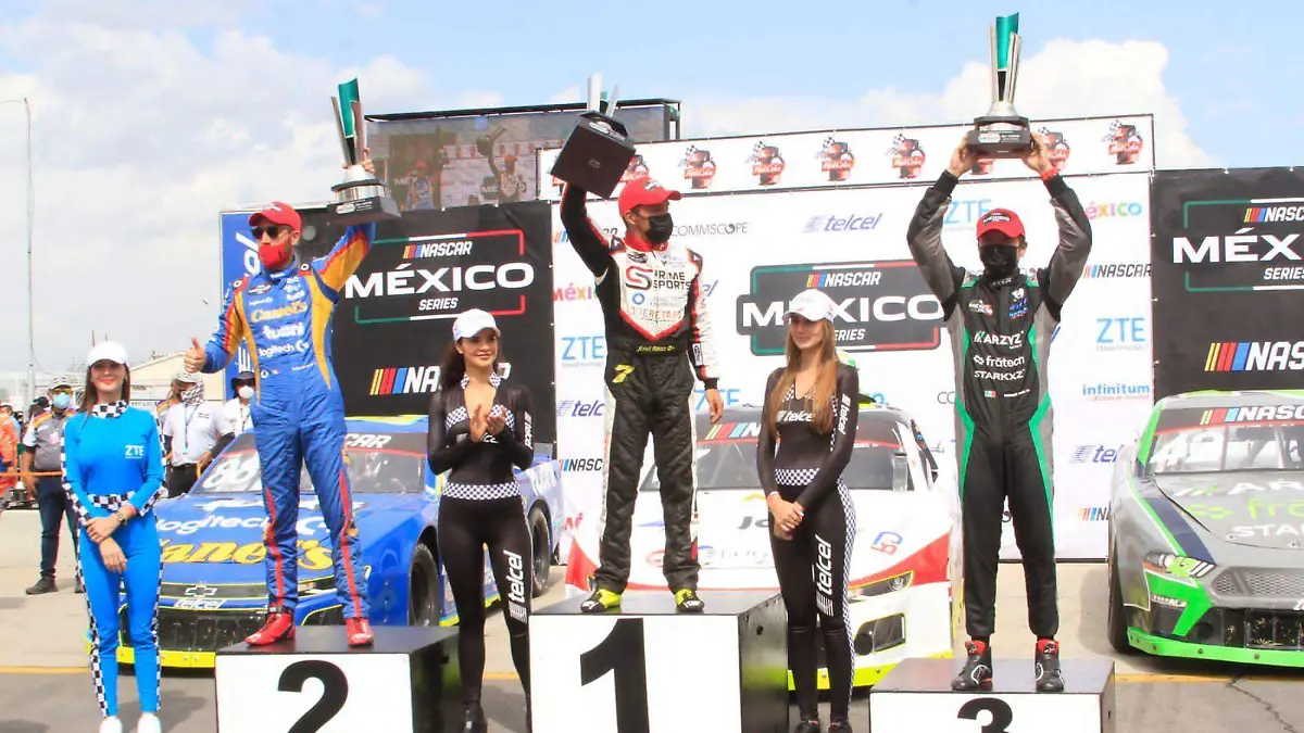 Tras ganar en Jalisco, Xavi del Razo, el piloto del Prime Sport, repite en lo más alto del podio en el primer circuito de la campaña