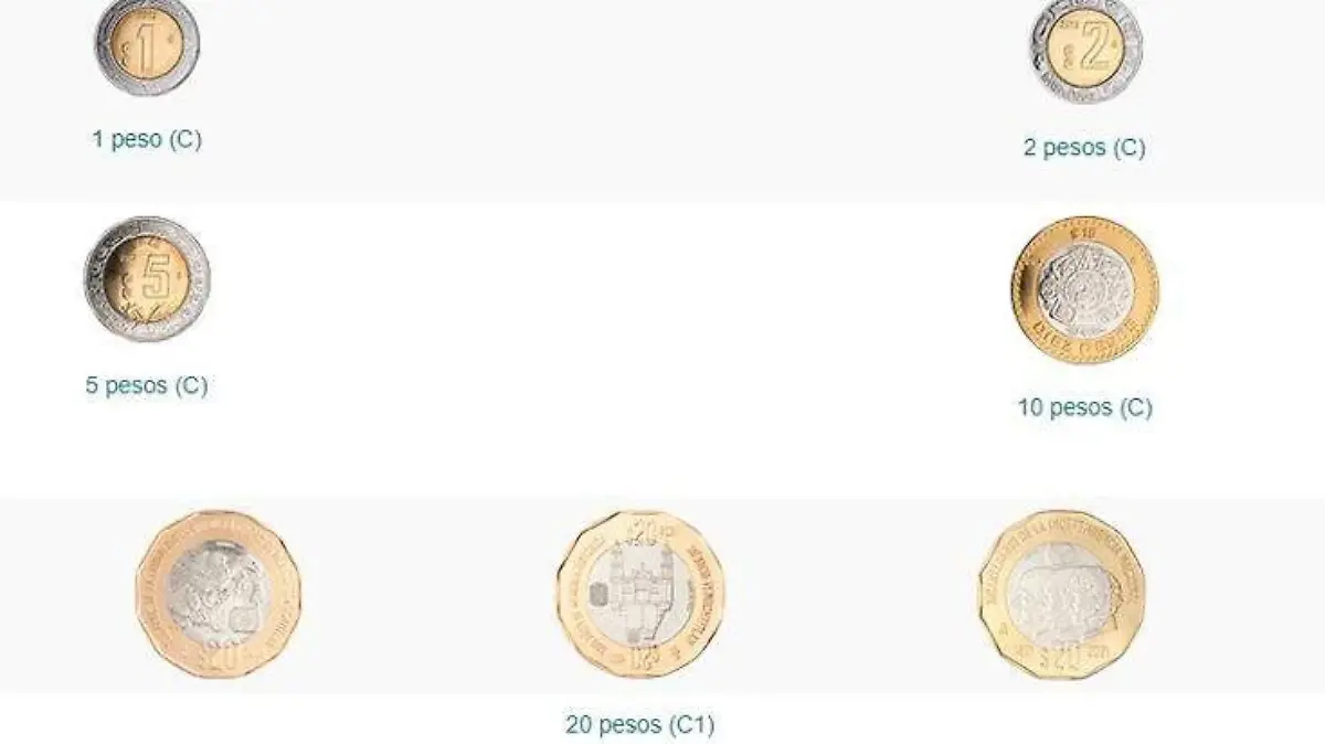 Estas son las cuatro monedas con valor de pesos