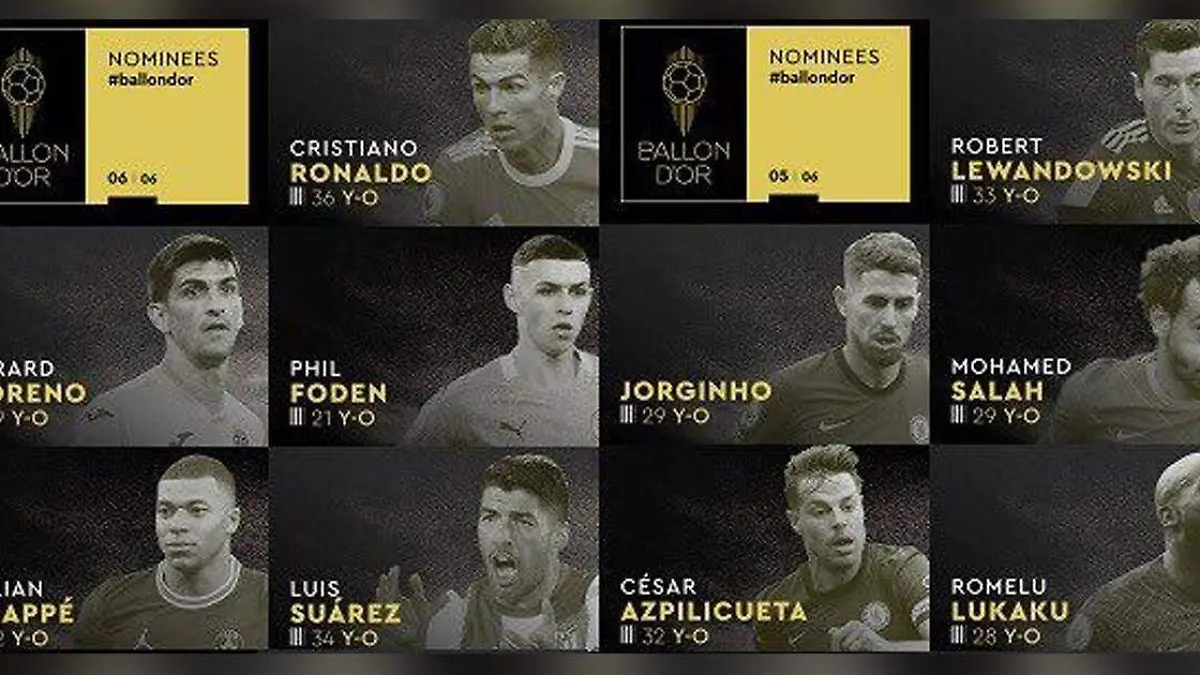 nominados al balón de oro 