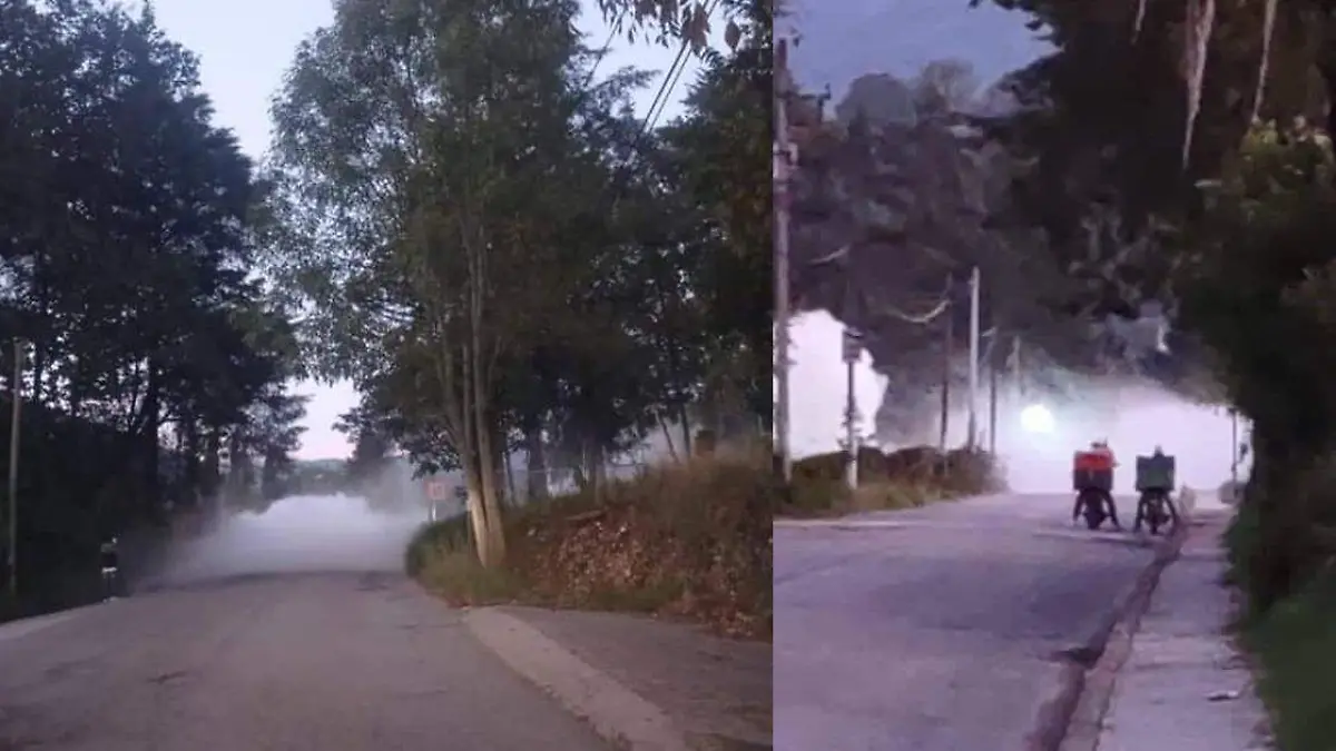 fuga de gas en carbucentro de Tetela 