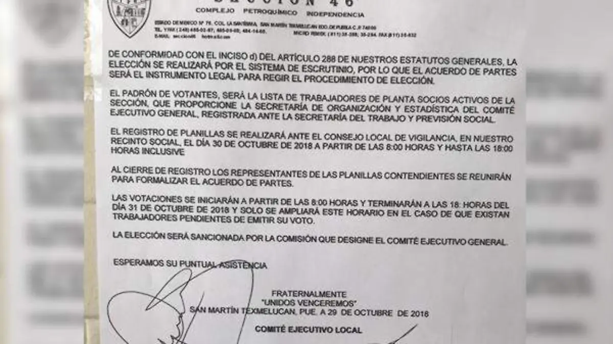 cambian sede