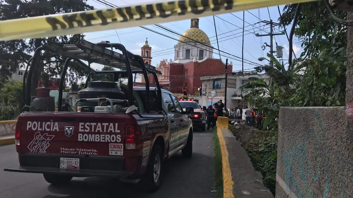 NIÑA CAE A UNA ZANJA EN SAN JERONIMO CALERAS