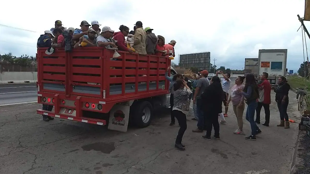 caravana migrante en Texmelucan4