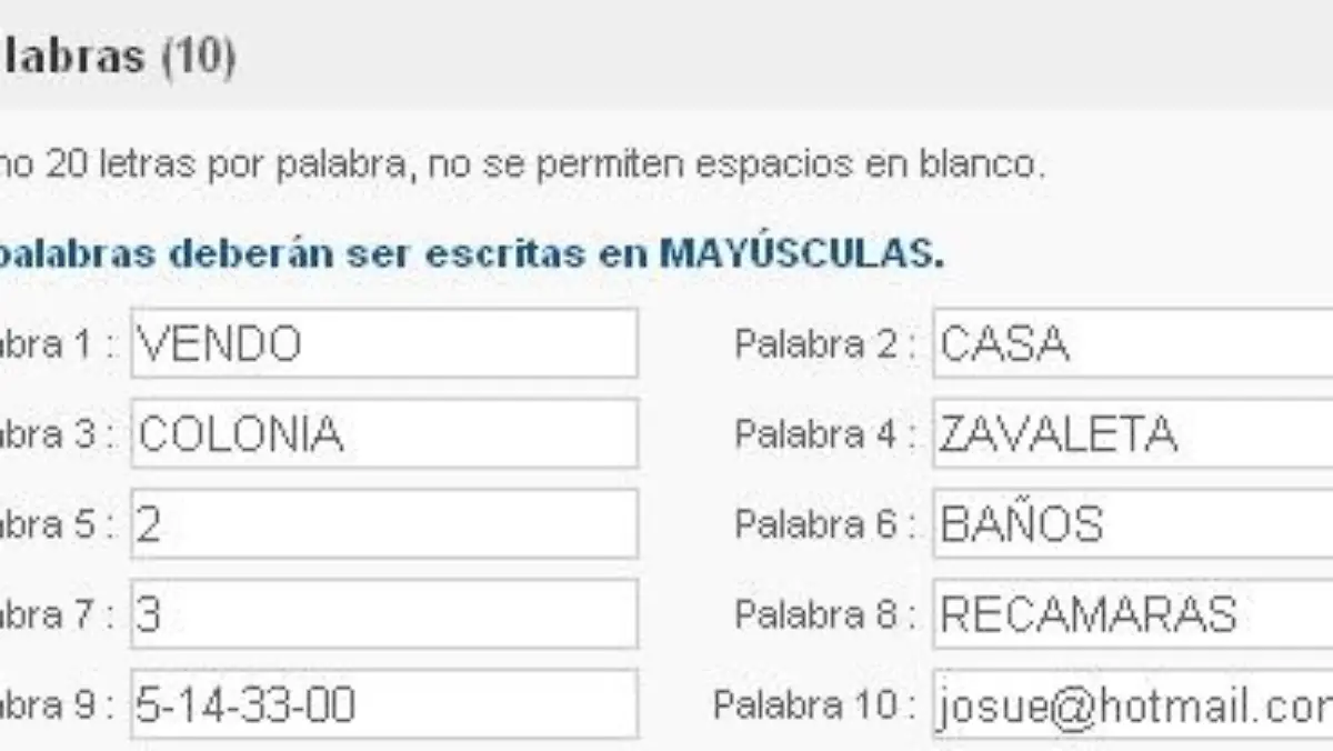 palabras