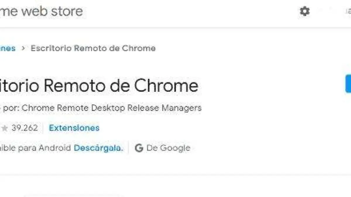 escritorio remoto chrome