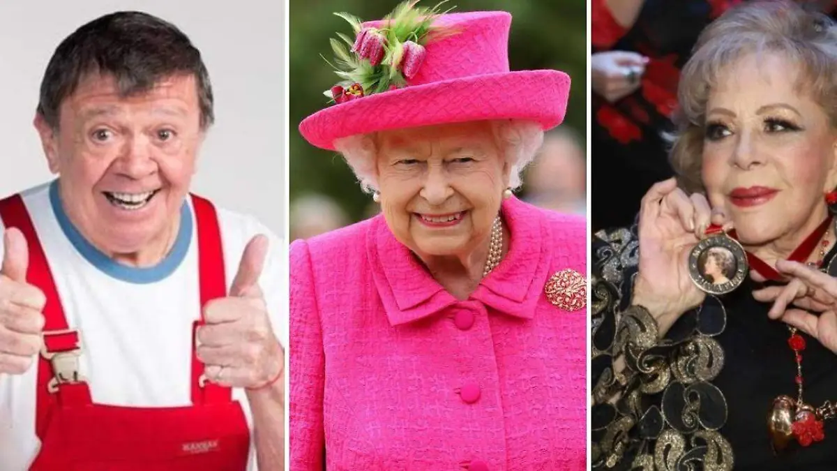 Xavier López “Chabelo”, la reina Isabel ll y Silvia Pinal, tres grandes personajes que, aparte de ser reconocidos por su trabajo, también lo son por su edad