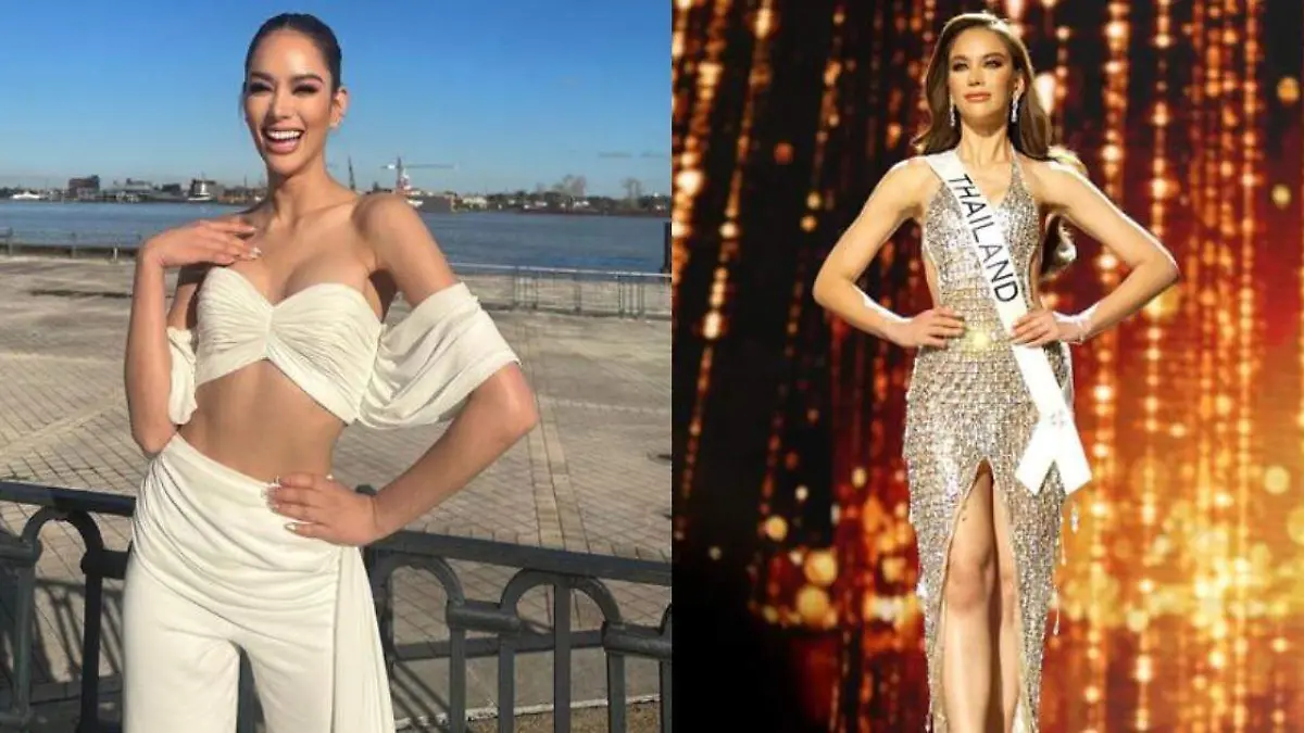 Miss Tailandia y su vestido de arillos de latas, en homenaje a sus padres basureros