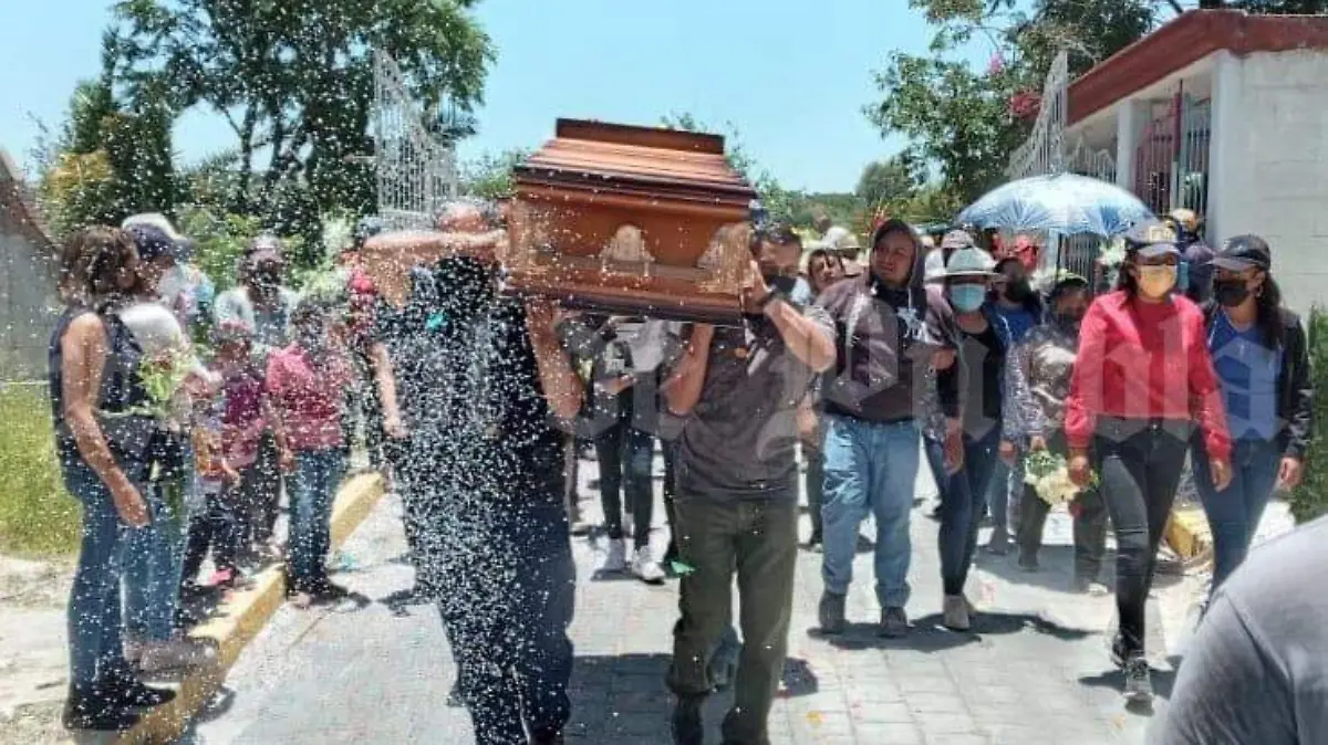 Funeral militar muerto en accidente en Huejotzingo