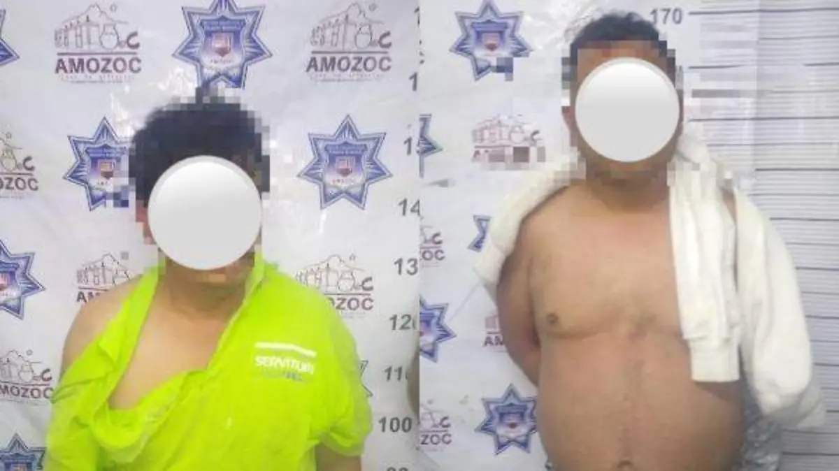 detenidos disparos Amozoc