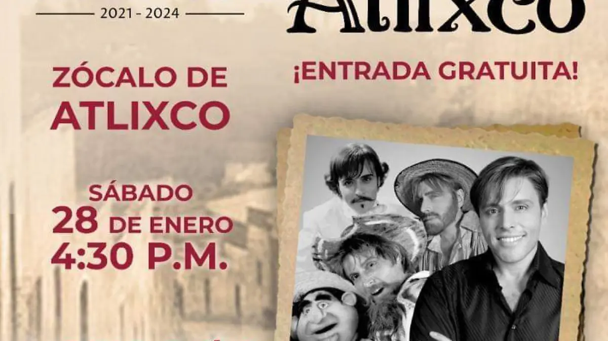 La cita es este sábado 28 de enero, a partir de las 1630 horas en el zócalo de la ciudad