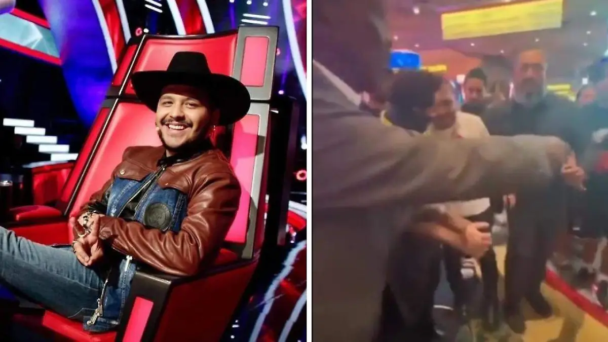 Christian Nodal es captado en estado inconveniente en Las Vegas