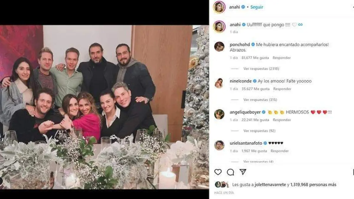 “Me hubiera encantado acompañarlos! Abrazos”, escribió Poncho Herrera en la imágen