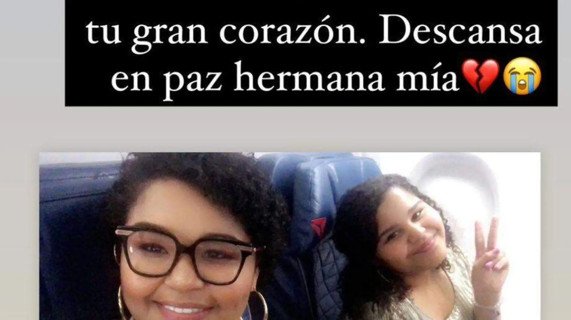 El mensaje de su hermana.