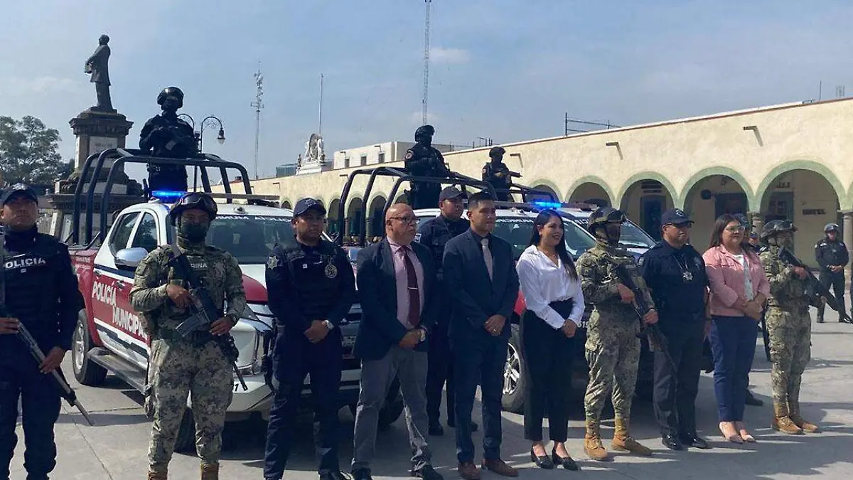 Elementos de la Secretaría de Marina (Semar) iniciaron rondines de vigilancia en territorio de San Pedro Cholula