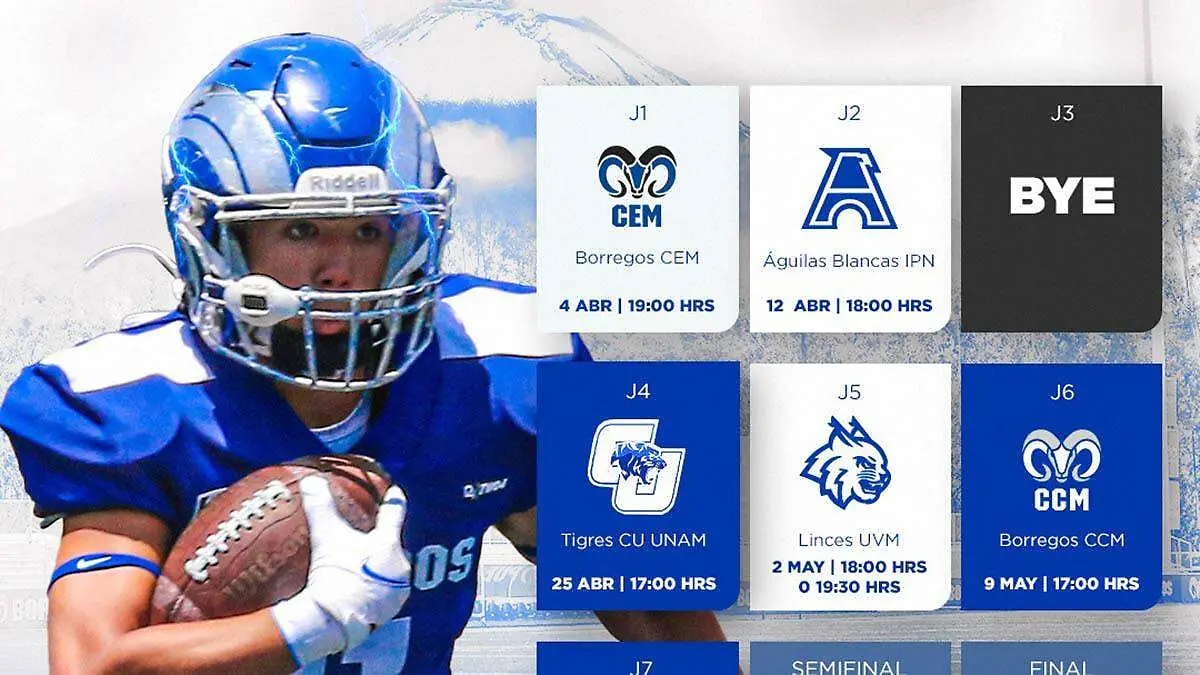 Éste es el calendario del “Camotec” en la juvenil ONEFA 2025