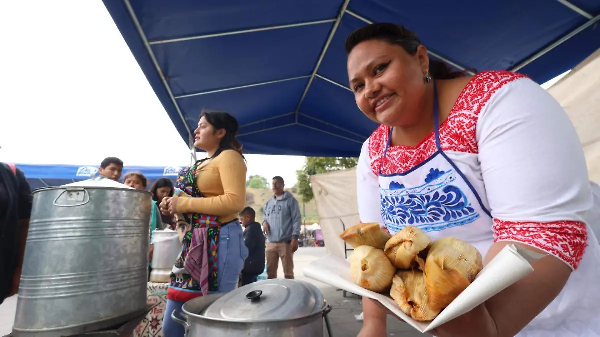 La Feria del Tamal y el Atole 2025 en San Pedro Cholula ofrece variedad de sabores