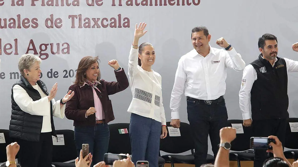 La presidenta de México, Claudia Sheinbaum Pardo, dio el banderazo de inicio al proyecto para sanear el río Atoyac