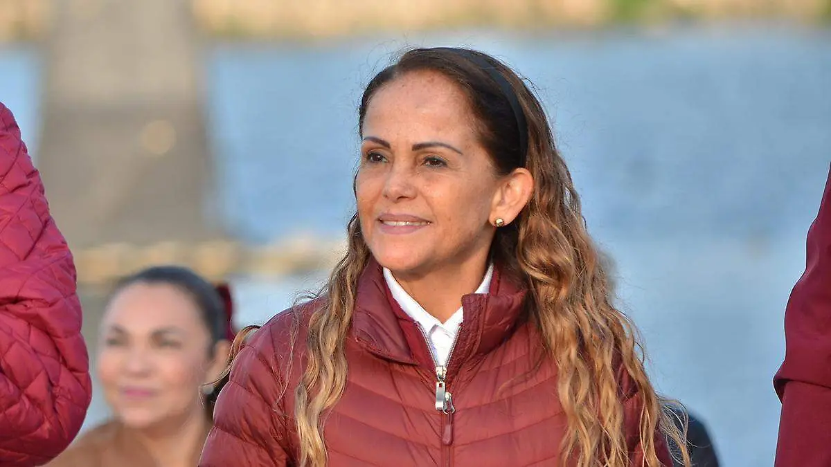 La dirigente estatal de Morena, Olga Romero Garci-Crespo, ante los señalamientos de la legisladora del PRI, Delfina Pozos