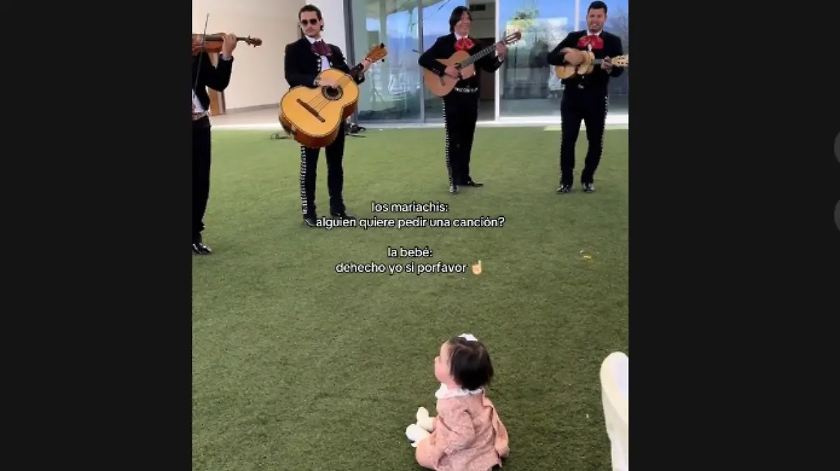 Mariachis sorprenden a bebé de un año con Baby shark y el video se vuelve viral