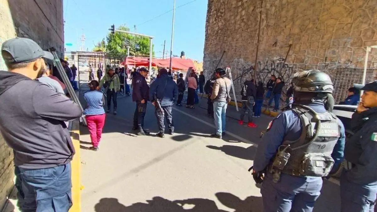 tianguistas de texmelucan no logran instalarse este lunes
