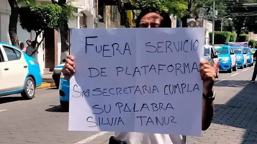 fuera taxistas de plataforma 