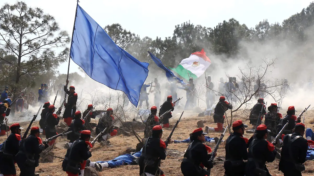 Alejandro Armenta Mier presidió la escenificación de la Batalla del 5 de Mayo de 1862