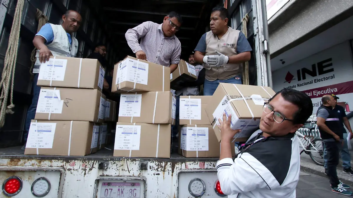 Avanza la distribución de papelería electoral en Puebla rumbo a las elecciones del Poder Judicial de la Federación (PJF)