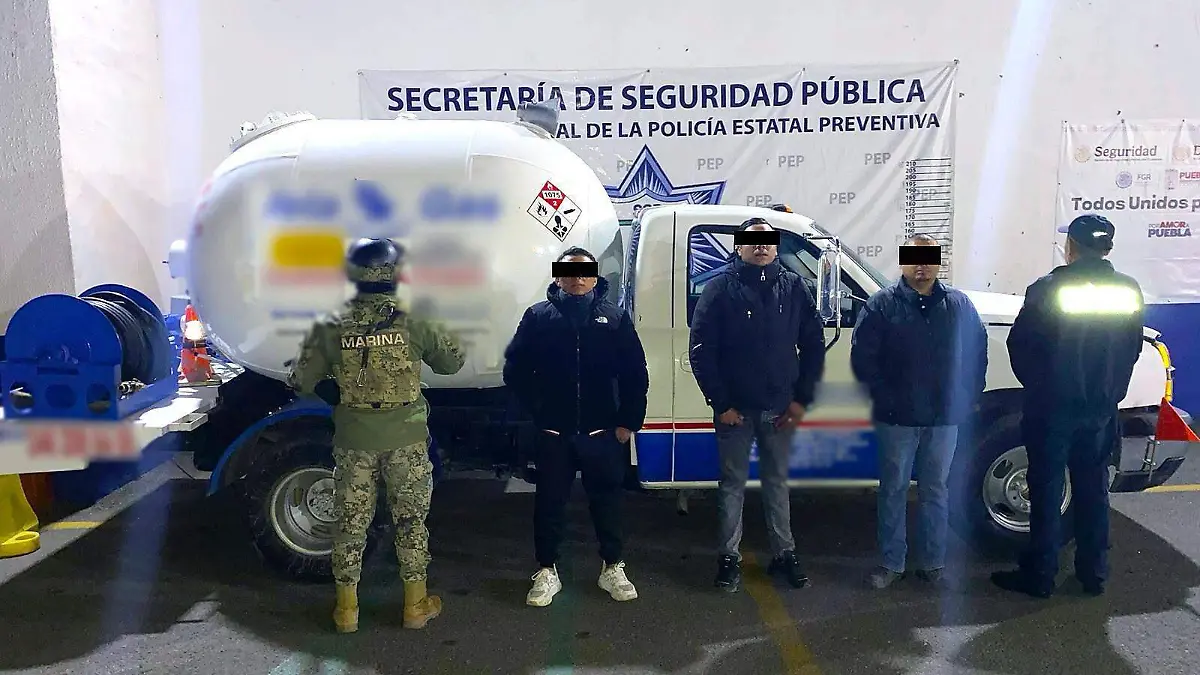 Tres presuntos ladrones de combustible fueron detenidos en el municipio de San Salvador El Verde