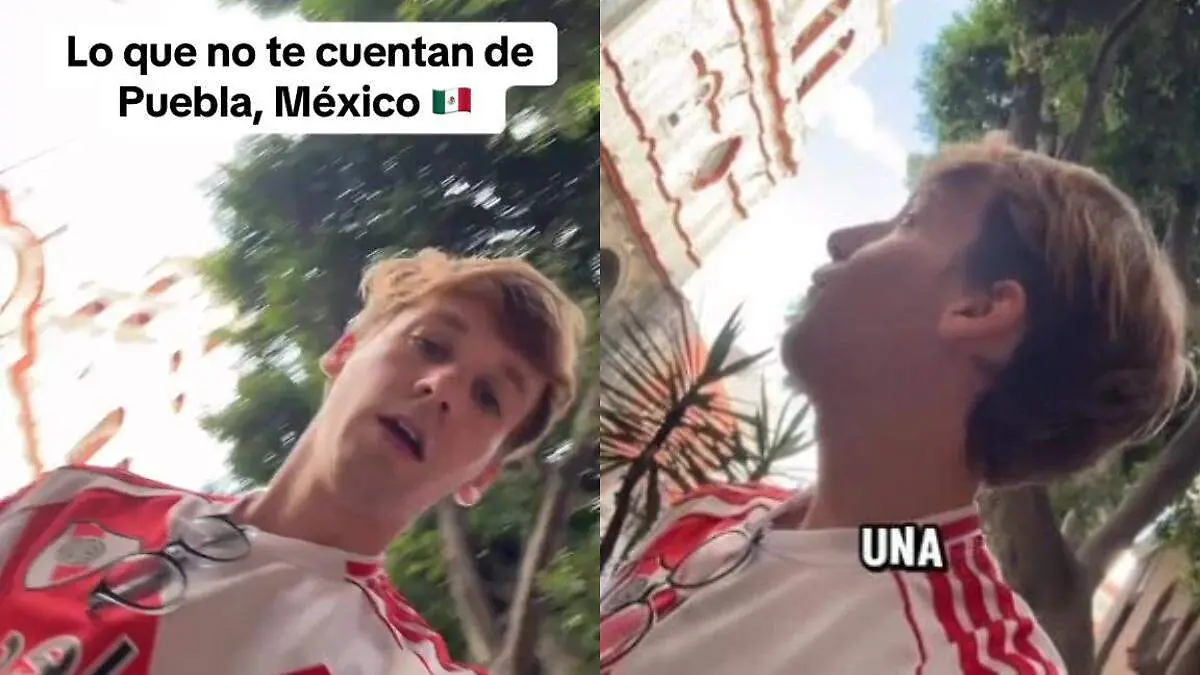 Puebla deslumbra a tiktoker español