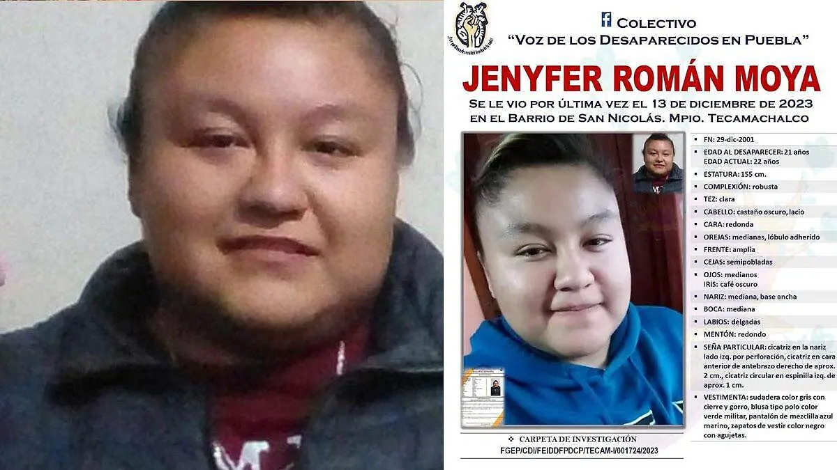 jenifer román moya desaparecio 