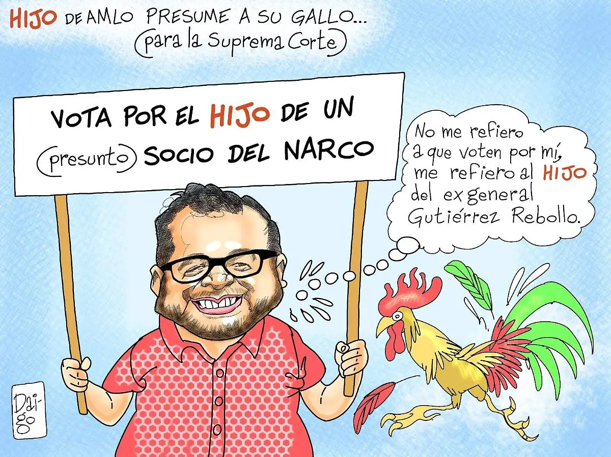 hijo de amlo presume a su gallo