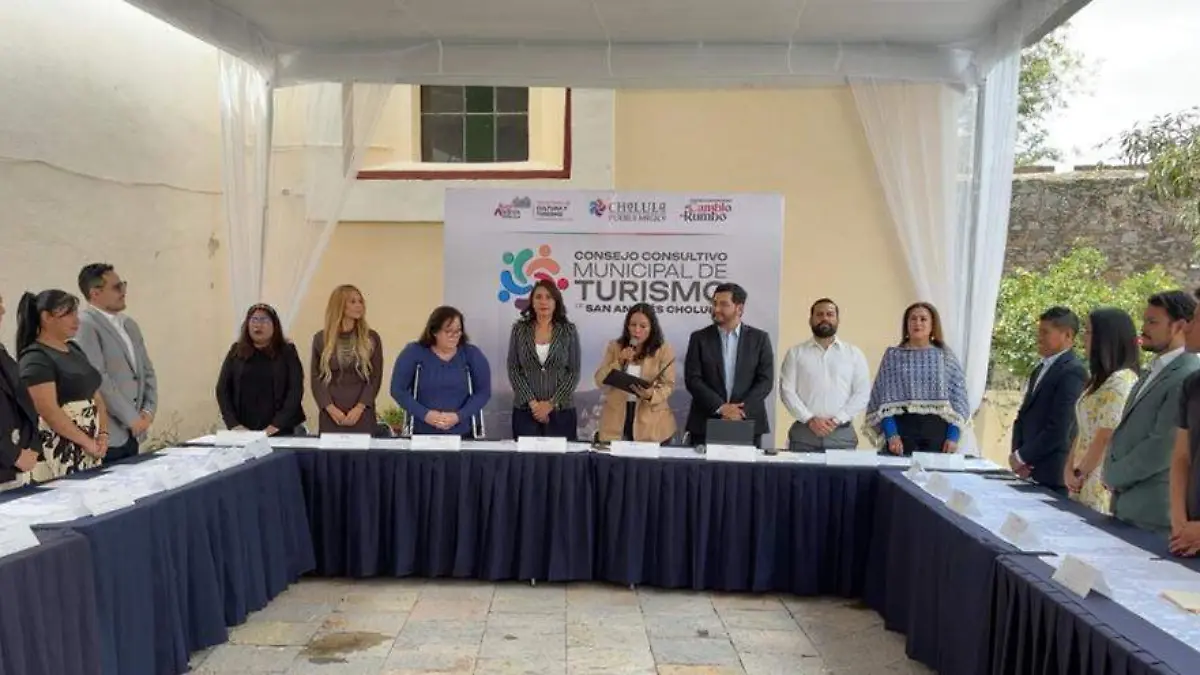 El Ayuntamiento de San Andrés Cholula instaló oficialmente el Consejo Consultivo Municipal de Turismo