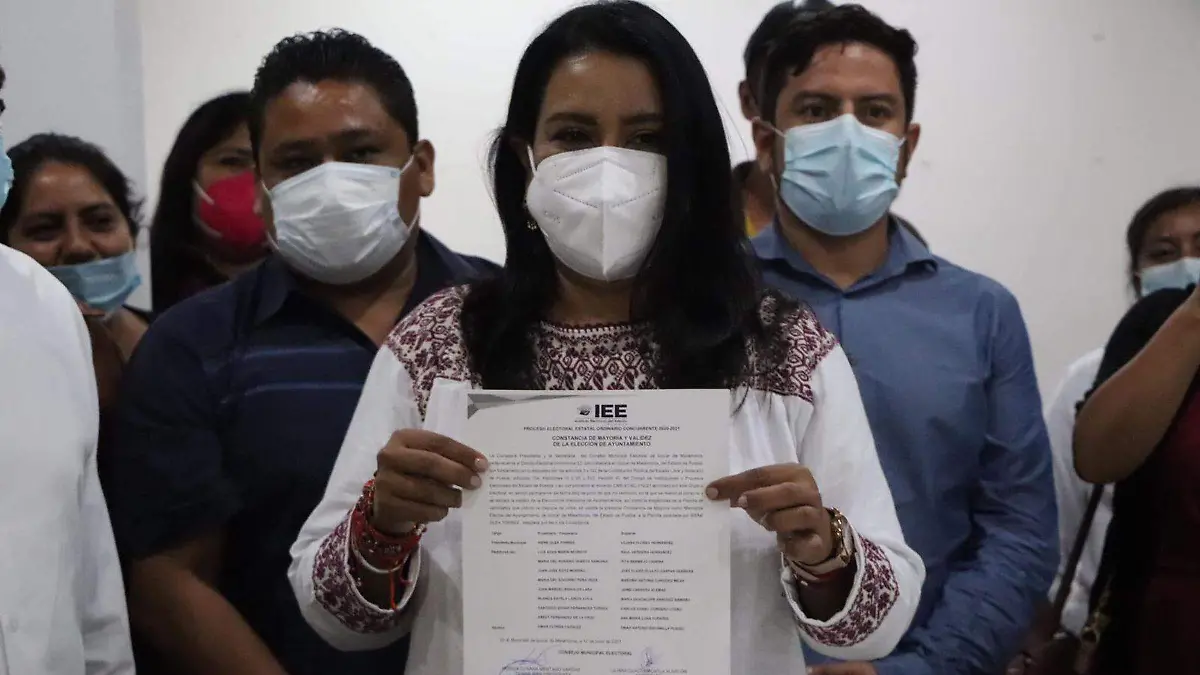 La exalcaldesa de Izúcar de Matamoros, Irene Olea Torres, se presentó en el Centro de Justicia Penal Federal en Puebla