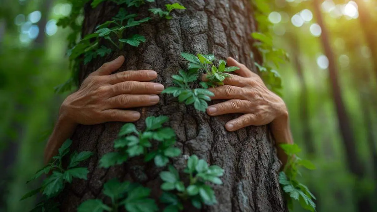 Abrazar un árbol es una práctica ancestral que la ciencia ha comprobado es beneficiosa para la salud física, mental y emocional