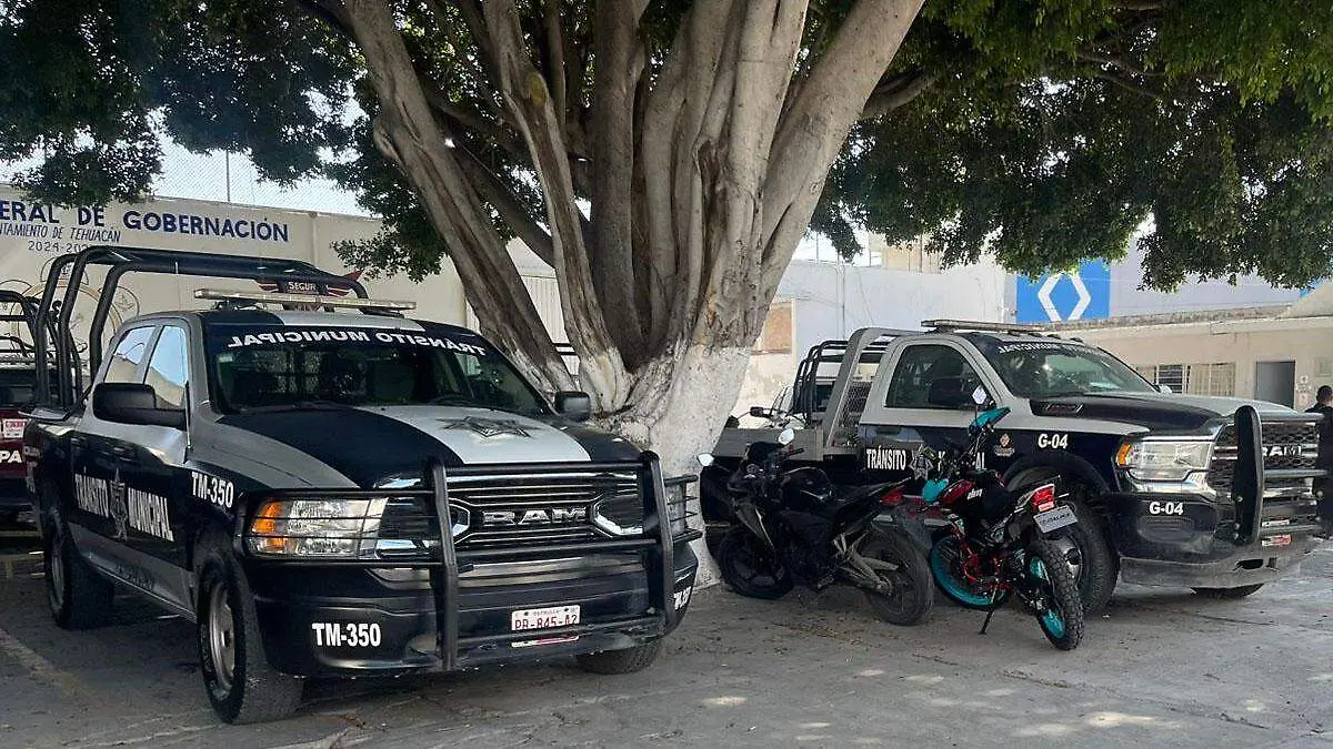 patrullas de seguridad municipal de Tehuacán 