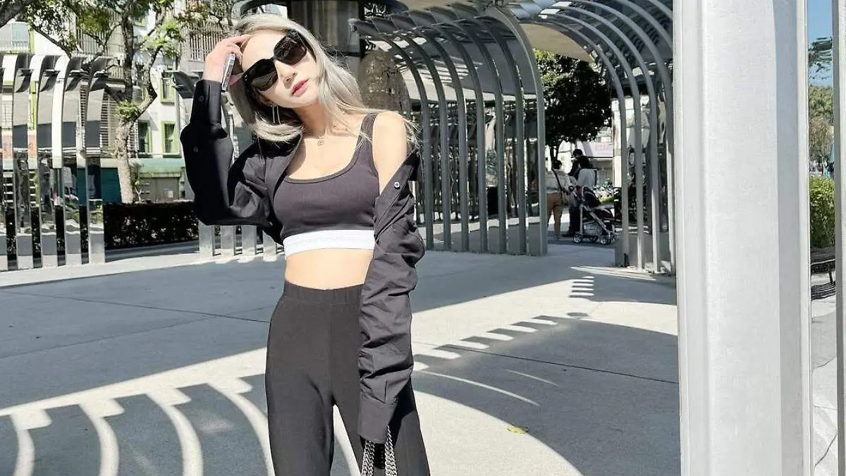 Irene Gu influencer originaria de Taiwan en una fotografía donde luce ropa deportiva y lentes oscuros