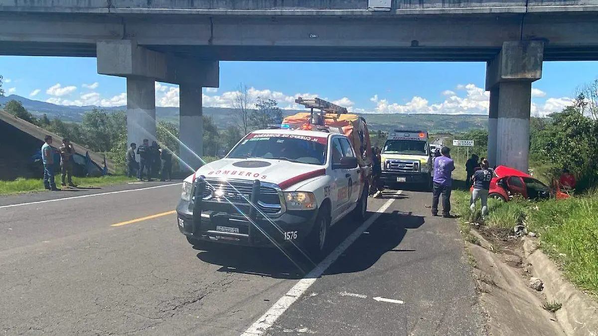 accidente en carretera rumbo a Chignahuapan