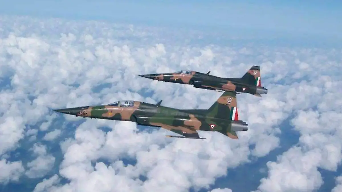 aviones F5 de la Fuerza Aerea Mexicana