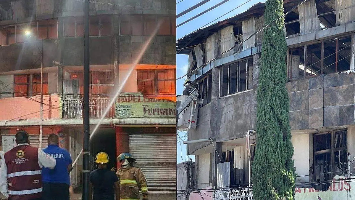 maquiladora de la aquiles serdán en tehuacán queda destruida tas incendio 