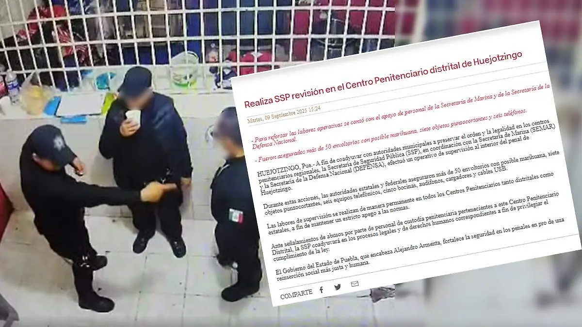 custodios de huejotzingo golpean a reo