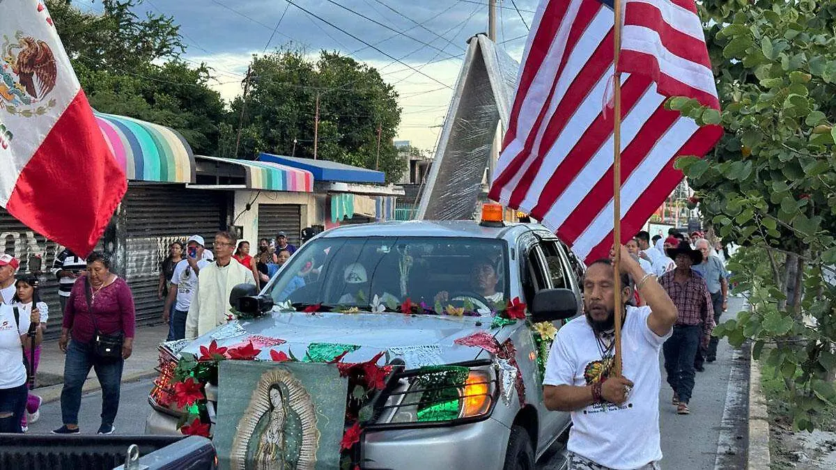 la antorcha guadalupana estuvo en la mixteca