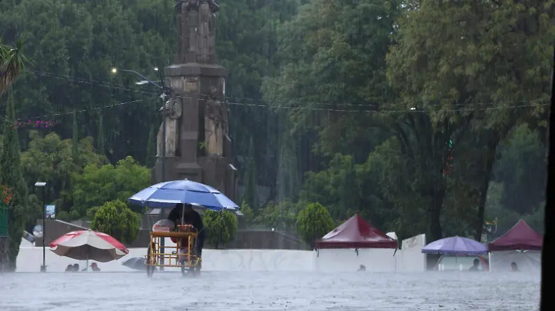 Lluvias en Puebla originadas por el huracán Prisilla.