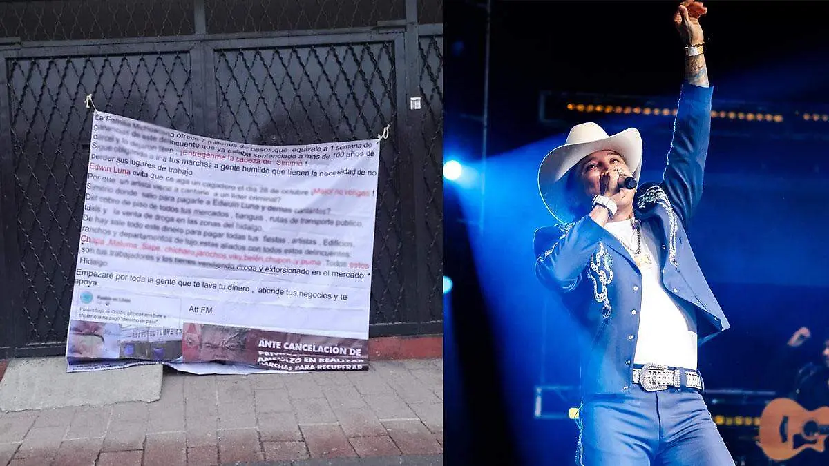 Amenazan a Edwin Luna en Puebla, le piden no presentarse en concierto 