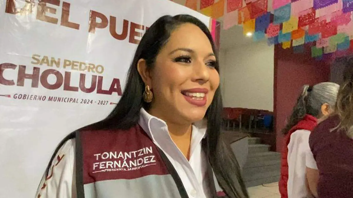 La alcaldesa de San Pedro Cholula, Tonantzin Fernández Díaz