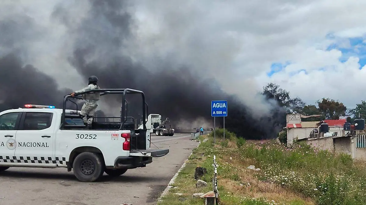 Se solicitó el apoyo de una unidad de Bomberos de San Martín Texmelucan